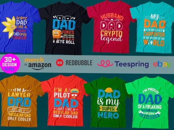 Father's Day T Shirt Design Bundle