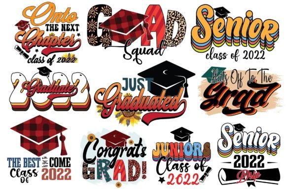 Graduation Sublimation Bundle PNG