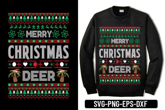 Merry Christmas Deer: A Bold Holiday Embroidery Design