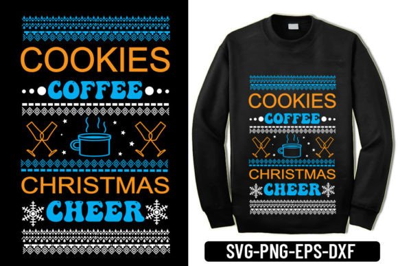 Ugly Sweater - Cookies Coffee Christmas