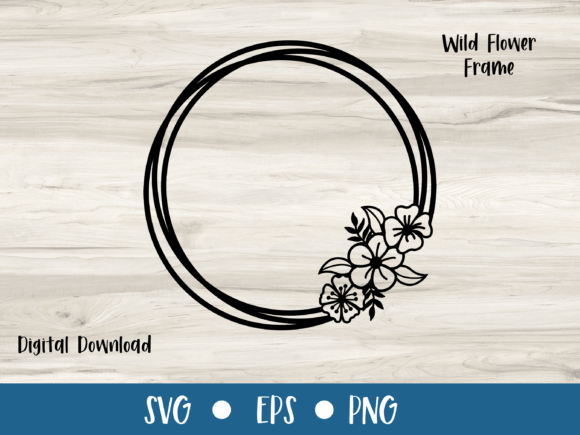 Wild Flower Floral Frame CIRCLE Review for Real Projects